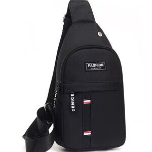 Black "Fashion Instinct" Sling Bag for  Men